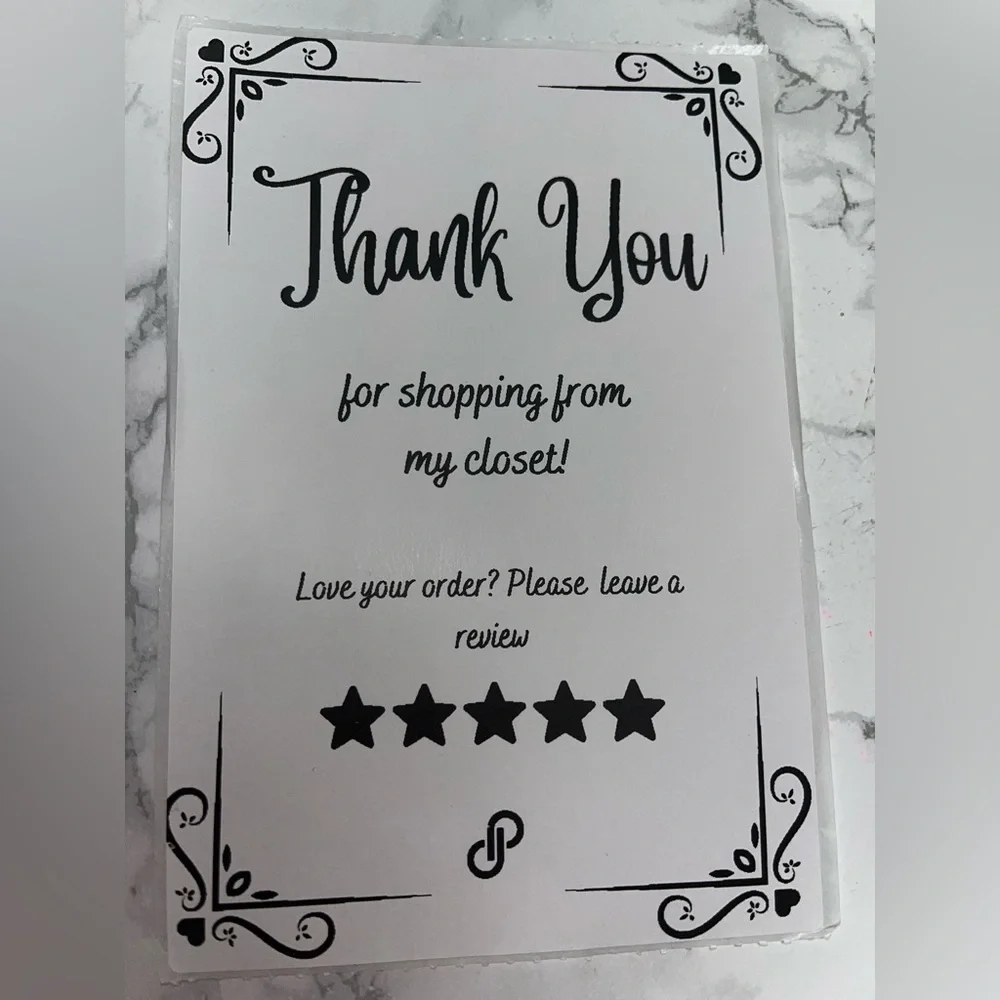 🌺50 Thank You Thermal Labels